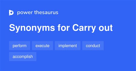 synonyms to carry out